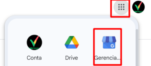 Ícone de grade do Google Apps